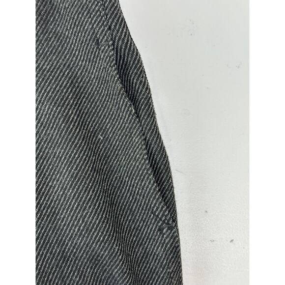 Me + Em Black Herringbone Tapered Ankle Pants Black Side Trim Office Workwear 30 - Picture 4 of 9